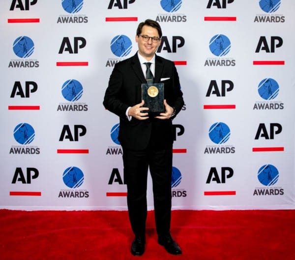 Mark Remillard accepts 2021 National Murrow Award